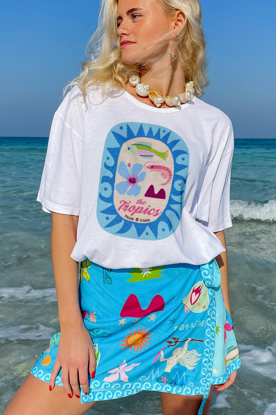 Marlin Fish T-Shirt | White