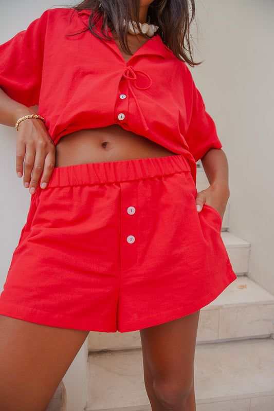 La Mer Shorts- Red